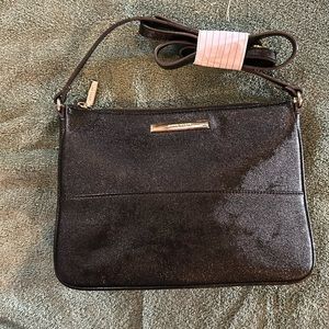 Anne Klein black and gold bag